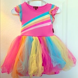 Rainbow tutu dress